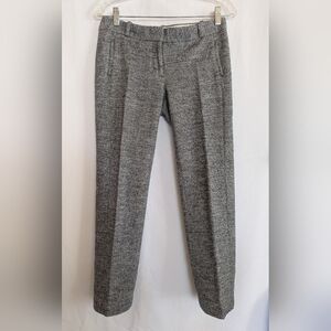 Women's 2 Petite Ankle Pants Gray Tweed Trousers Ann Taylor Loft XS